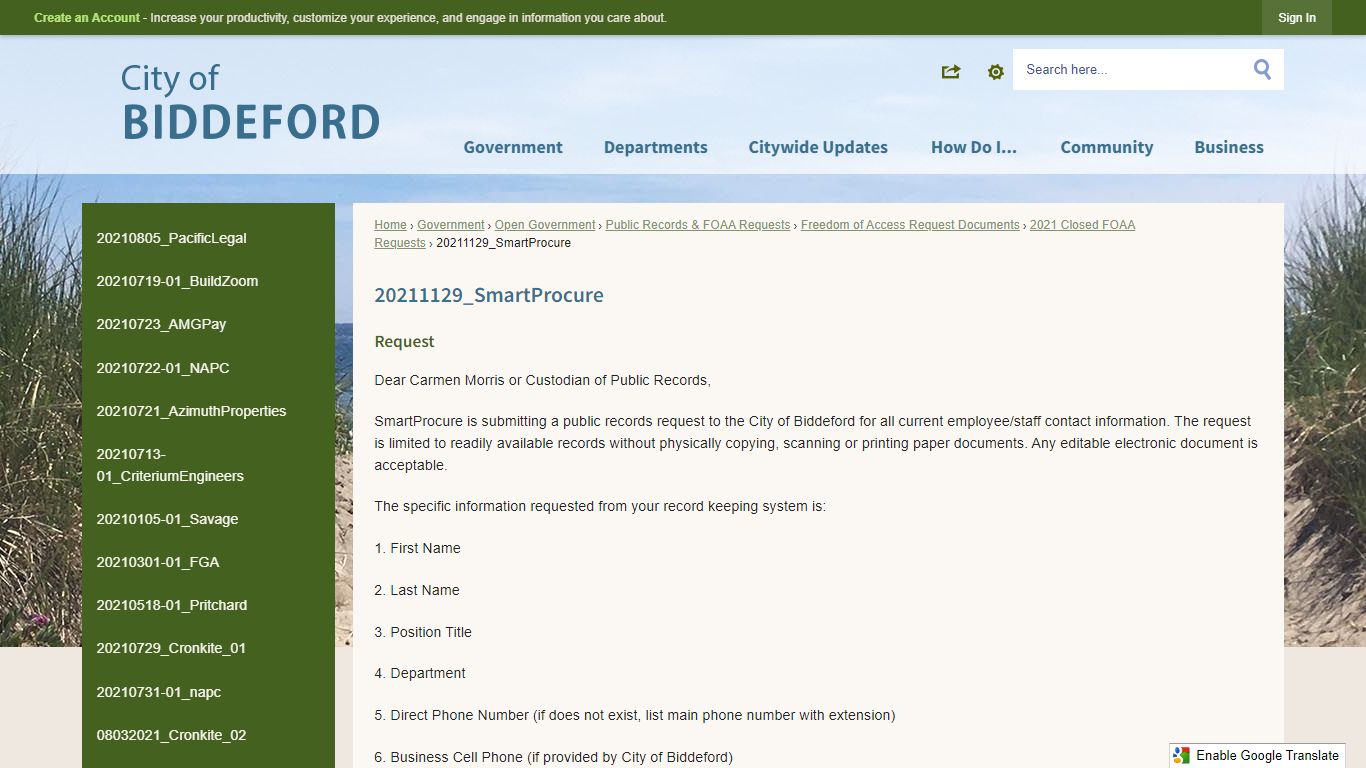 20211129_SmartProcure | Biddeford, ME
